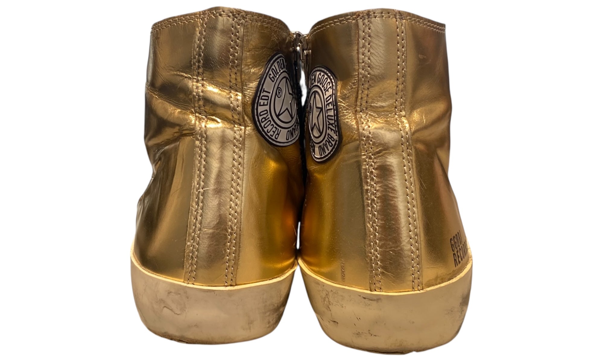 Golden Goose Used Golden Goose Ggdb Records Francy Black Gold  - 816251418