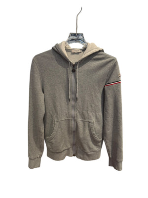 Moncler Used Moncler Grey Zip Up Hoodie - test