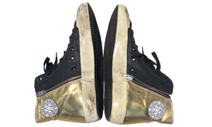 Golden Goose Used Golden Goose Ggdb Records Francy Black Gold  - 816251418