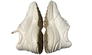 Gucci Used Gucci Ivory Leather Rhyton Logo Sneaker - test