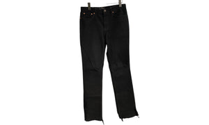 Balenciaga Used Balenciaga Split Hem Black Jeans - Balenci