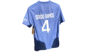 Nike Used Paris Saint-Germain 2022-23 Home Kit Sergio Ramos #4 - test