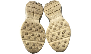 Gucci Used Gucci Ivory Leather Rhyton Logo Sneaker - test