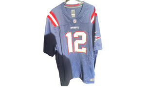 Nike Used New England Patriots Jersey Tom Brady #12 - test