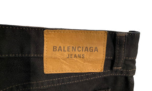 Balenciaga Used Balenciaga Split Hem Black Jeans - Balenci
