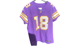 Nike Used Minnesota Vikings On Field Jersey Jefferson #18 - test