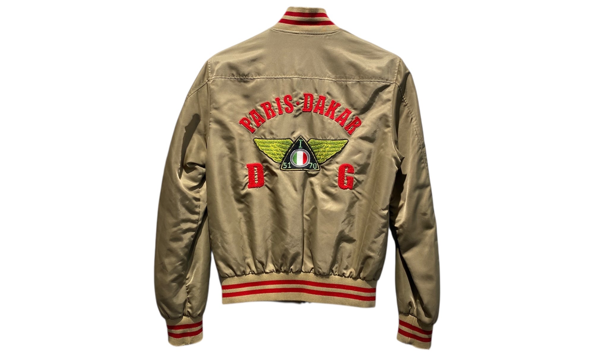 Dolce & Gabbana Used Dolce & Gabanna Letterman Jacket Khaki - 1028251601