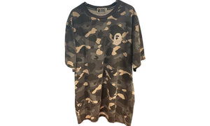 A Bathing Ape Used Bape Glow In The Dark Camo Embroidery Tee - test