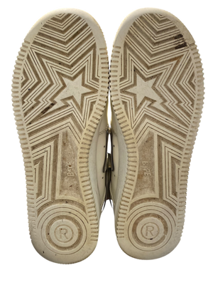 A Bathing Ape Used Bapesta Patent Leather Blue White - test