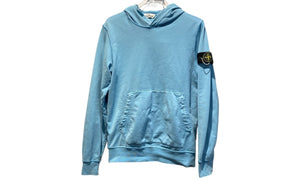 Stone Island Used Stone Island Hoodie Light Blue - test