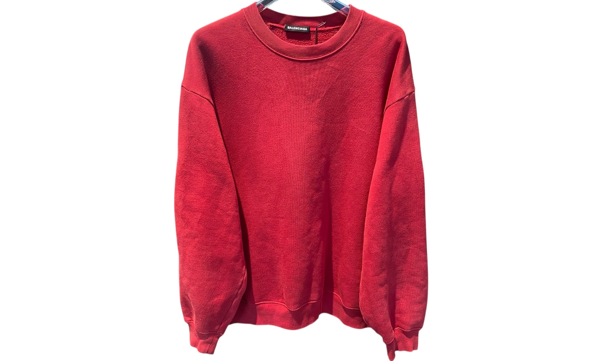 Balenciaga Used Balenciaga Logo Print Crewneck Red - Balenci