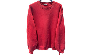 Balenciaga Used Balenciaga Logo Print Crewneck Red - Balenci