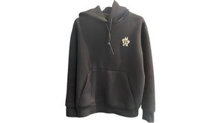 nike Used Moncler Grenoble Black Hoodie With White Logo - test
