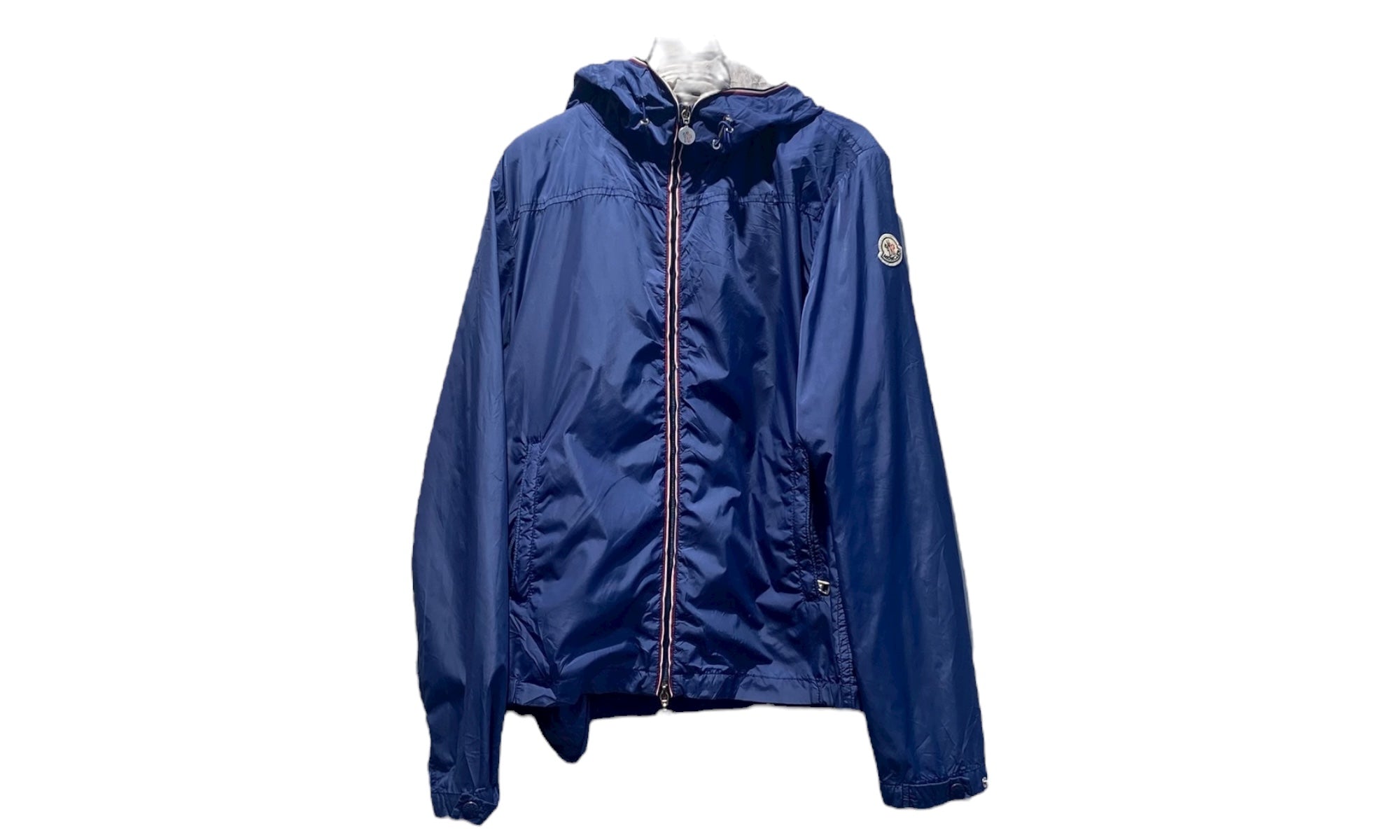 Moncler Used Moncler Urville hooded windbreaker jacket blue - 1105251351