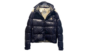 Moncler Used Moncler Grafton hooded down jacket navy blue - 1105251351