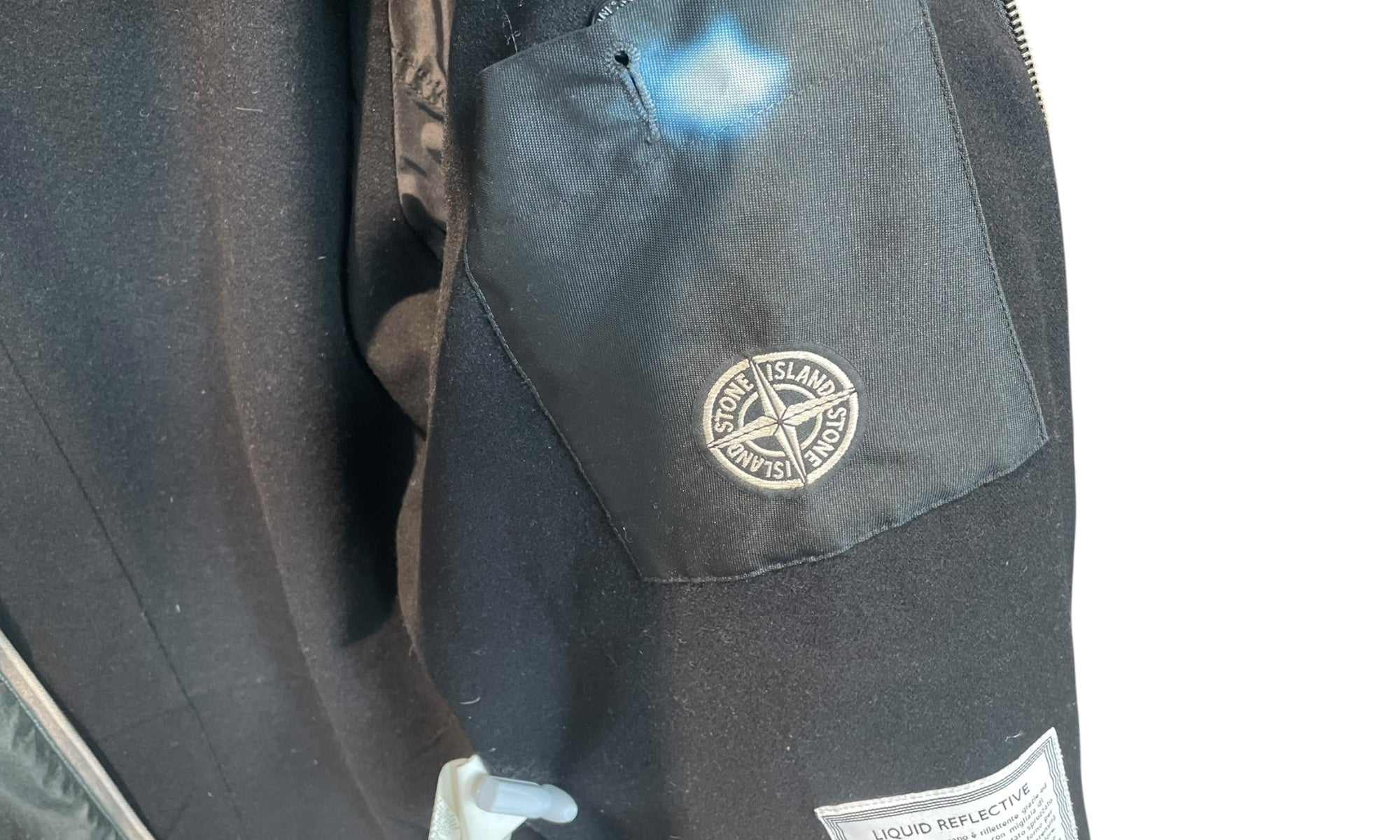 Stone Island Used Stone Island Ghost Liquid Reflective Vintage Jacket - test