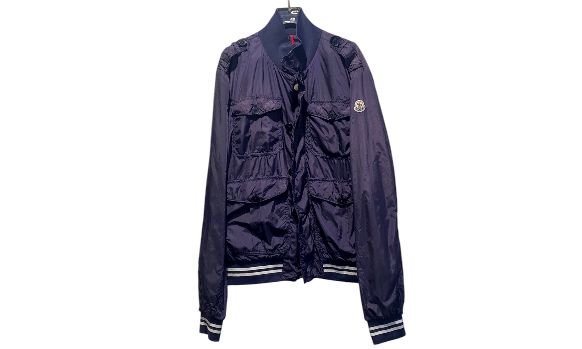 Moncler Used Moncler Delonix jacket dark purple - 1105251351