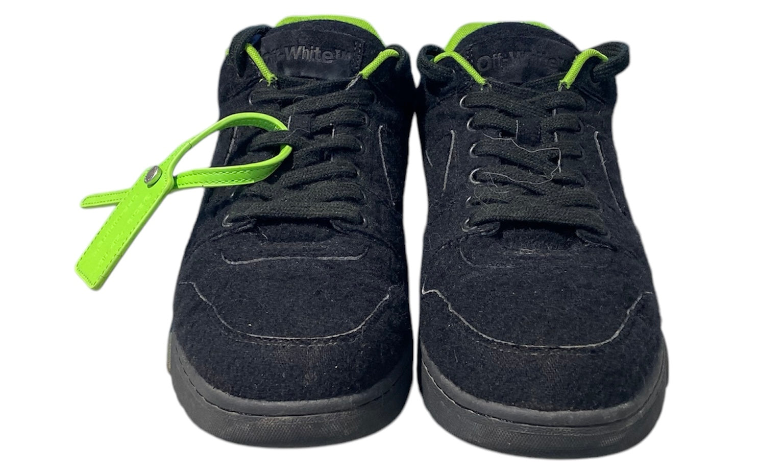 Off White Used Off-White Out Of Office OOO Low Tops - OMIA189F22FAB0011010