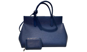 Louis Vuitton Used Louis Vuitton Navy Epi Leather Marly MM Tote Bag - test