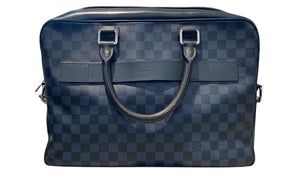 Louis Vuitton Used Louis Vuitton Damier Cobalt Canvas Porte-Documents Business Briefcase Bag - test