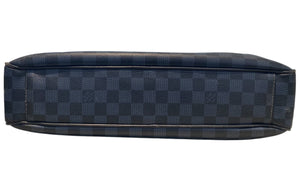 Louis Vuitton Used Louis Vuitton Damier Cobalt Canvas Porte-Documents Business Briefcase Bag - test