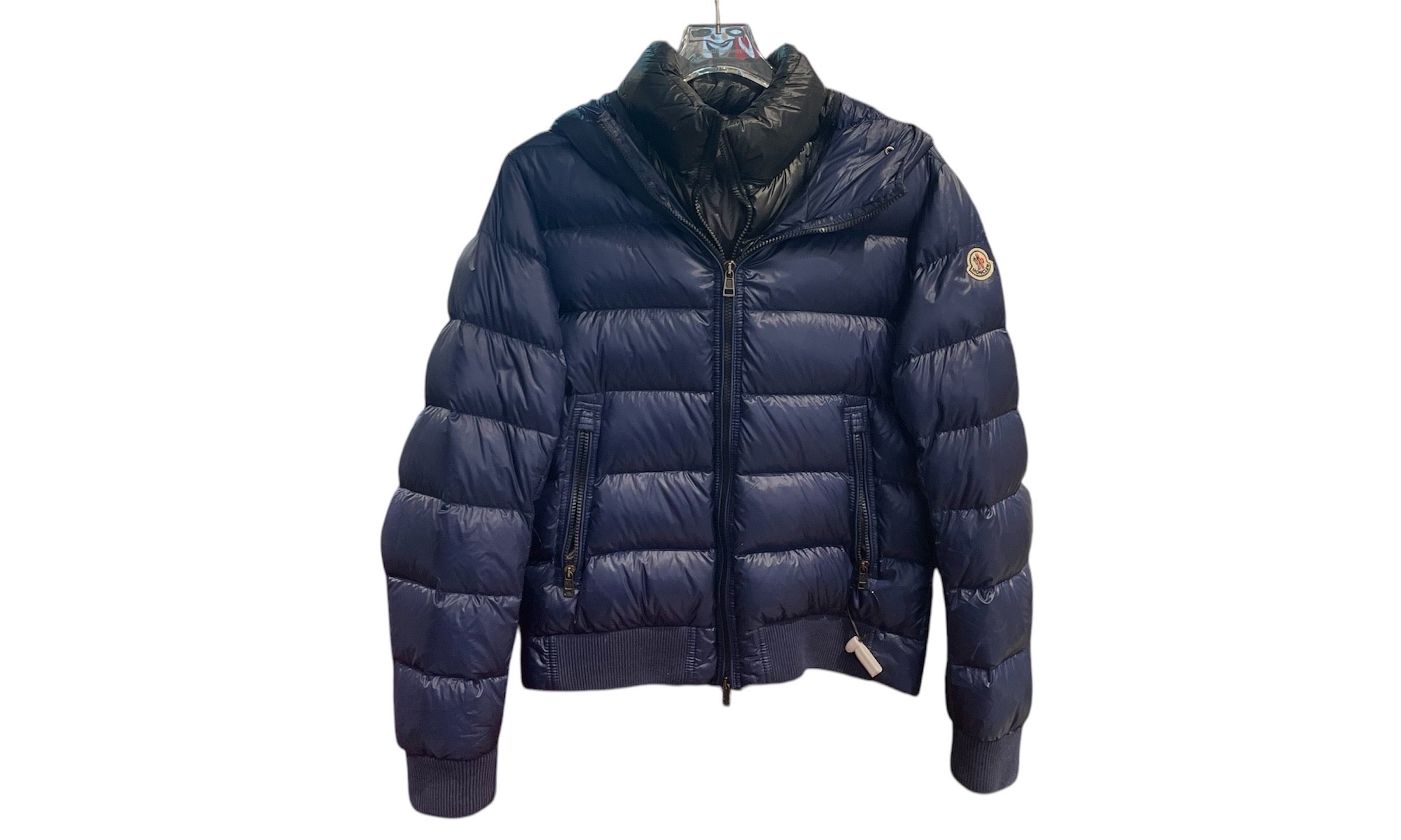 Moncler Used Moncler Marque Giubbotto Jacket Dark Blue - 313251143