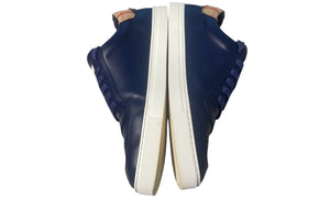 nike Used Burberry Navy/Arch Beige Robin Checked Leather Sneakers - 404251651
