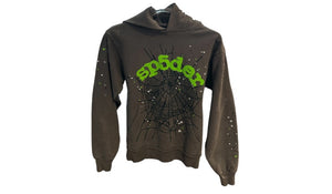 Sp5der Used Sp5der Wait Web Hoodie Slate Grey - 001828519514