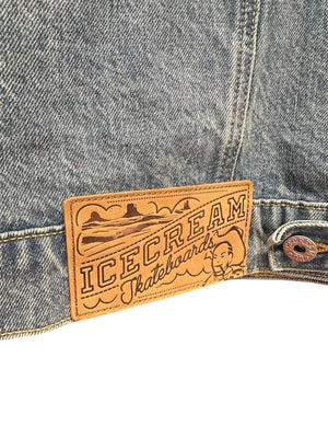 nike Used Billionaire Boys Club Ice Cream Denim Jacket  Running Dog - test