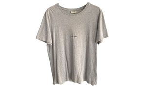 YSL Used Saint Laurent Logo Tee Grey - test