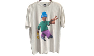 Stussy Used Stussy Peace & Prosperity Tee White - stussy1