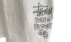 Stussy Used Stussy Peace & Prosperity Tee White - stussy1