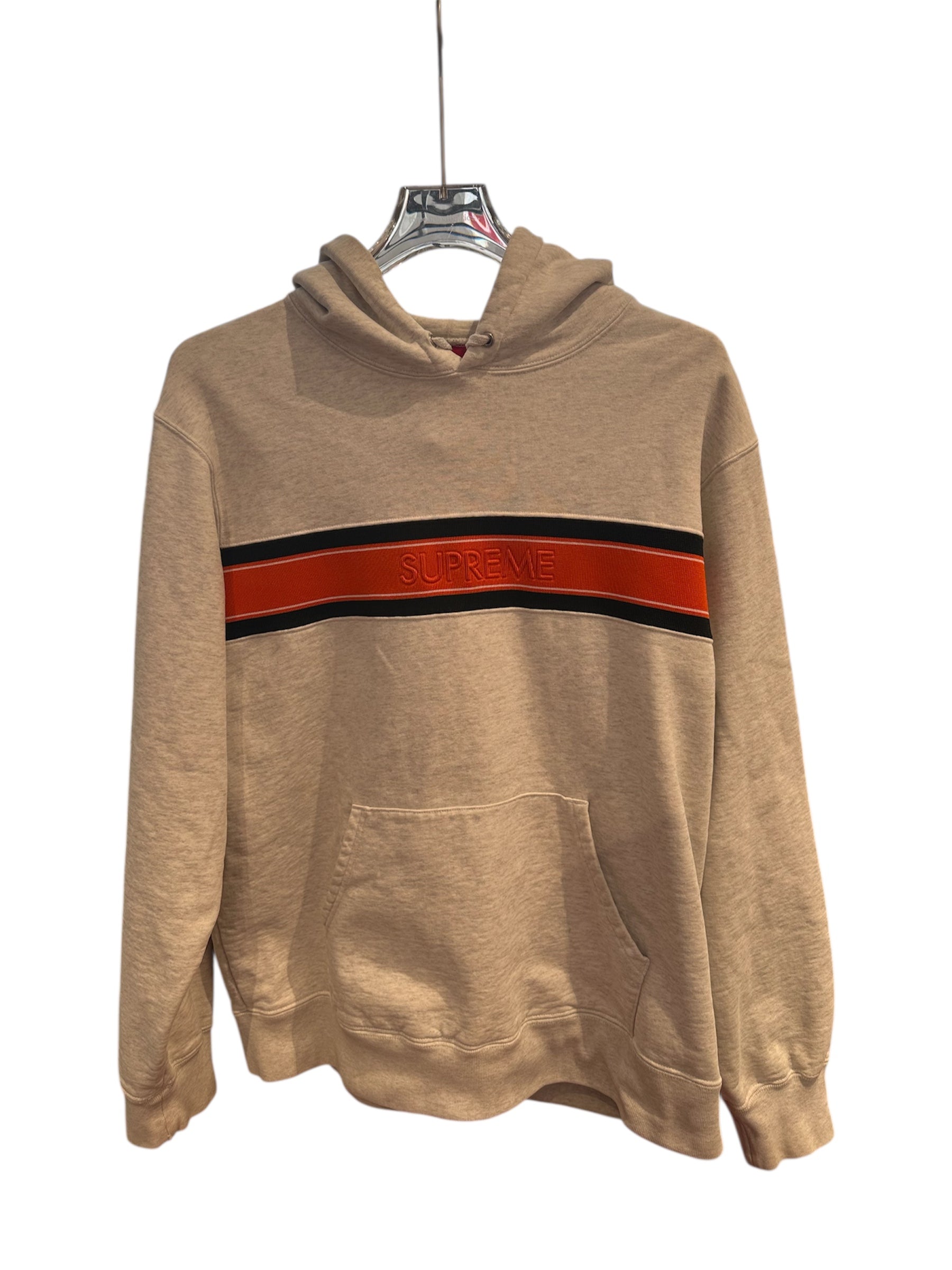 nike Used Supreme Chest Stripe Logo Hoodie - test