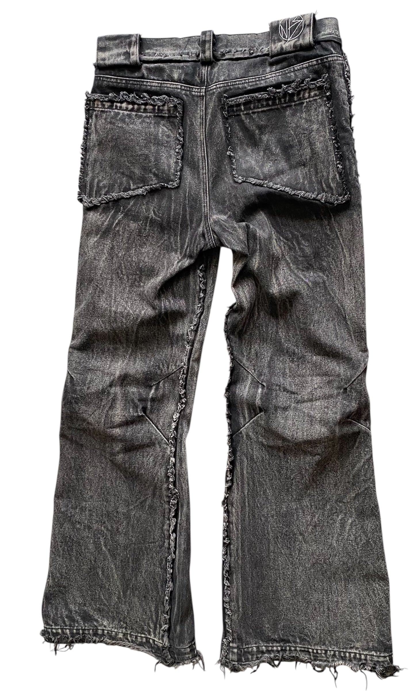 No/Faith Studio Used No Faith Studio FLARED DENIM 001 BLACK - NOFAITH