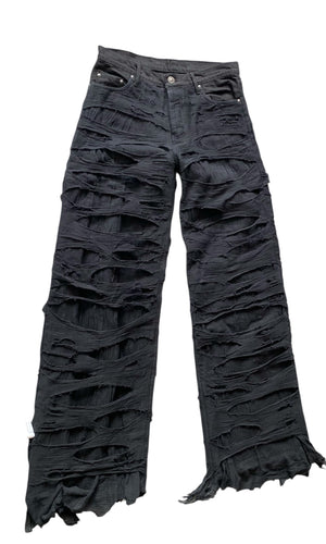 Paradoxe Paris Used Paradoxe Paris Reaper Baggy Black Denim - Paradoxe
