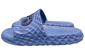 Gucci Used Slide Sandal Interlocking G Blue Water Ripples - 770801 J8710 4743