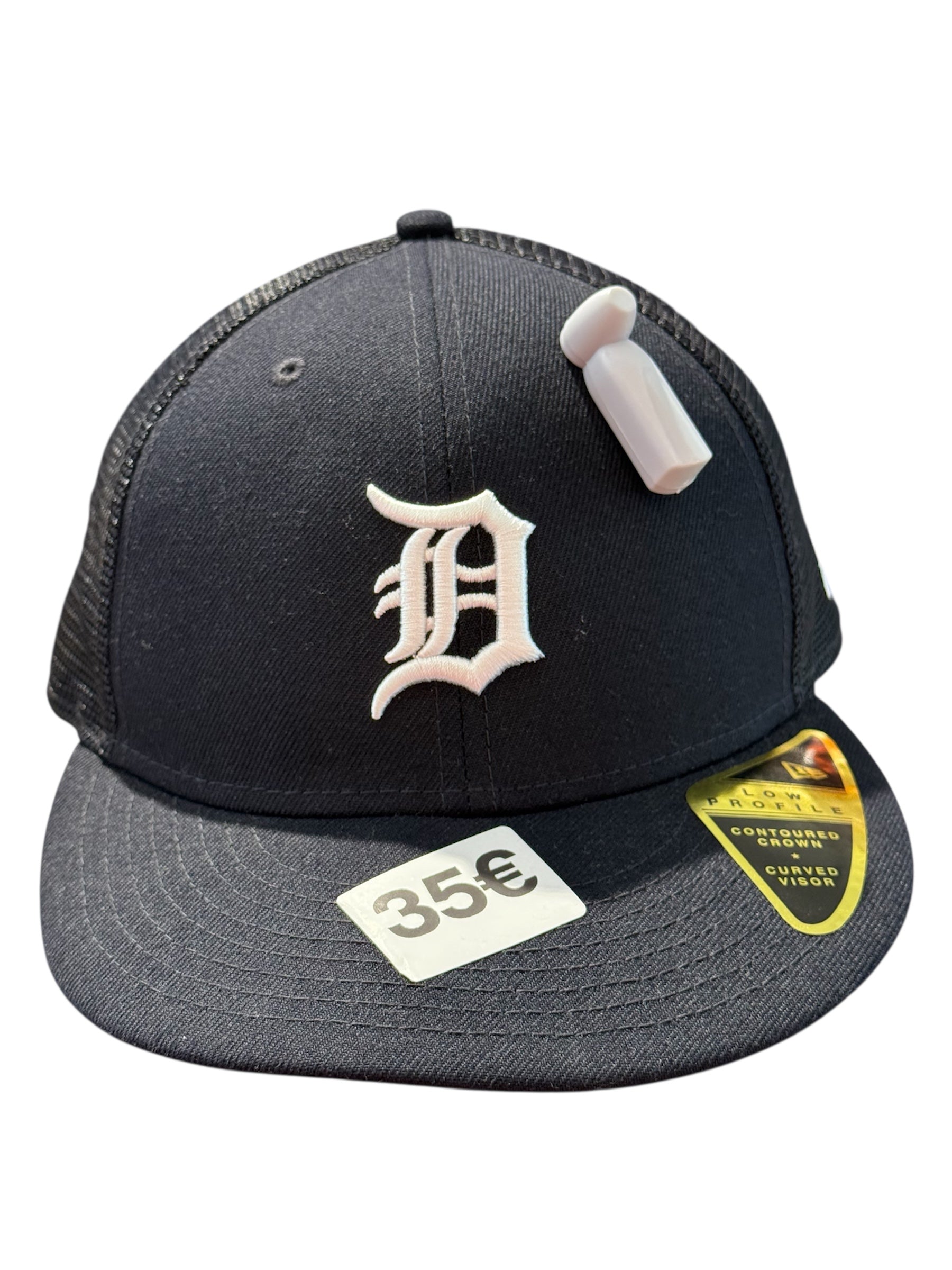 New Era Used Detroit Tigers Fitted Cap White Navy - test
