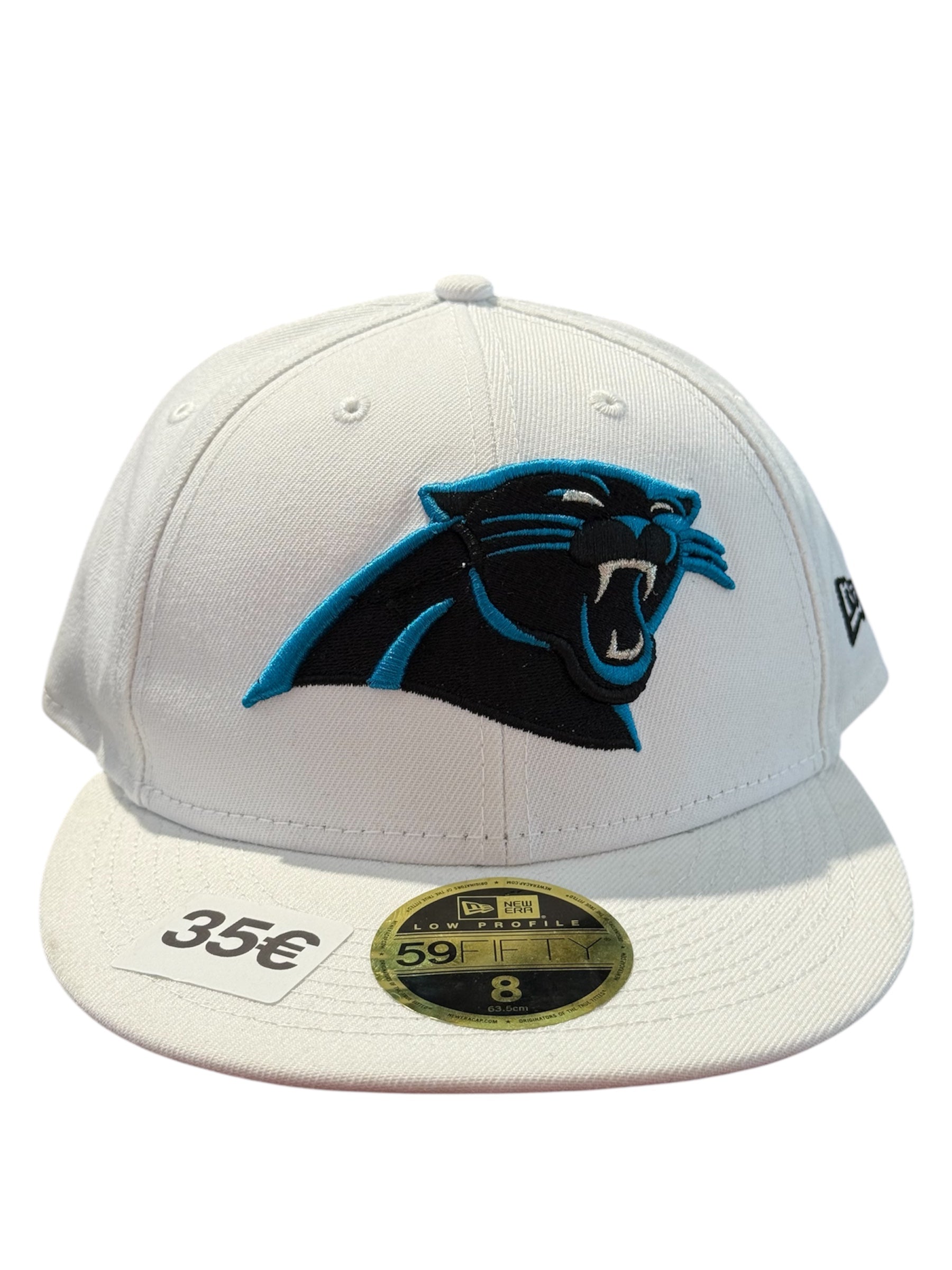 New Era Used Carolina Panthers Fitted Cap White - test