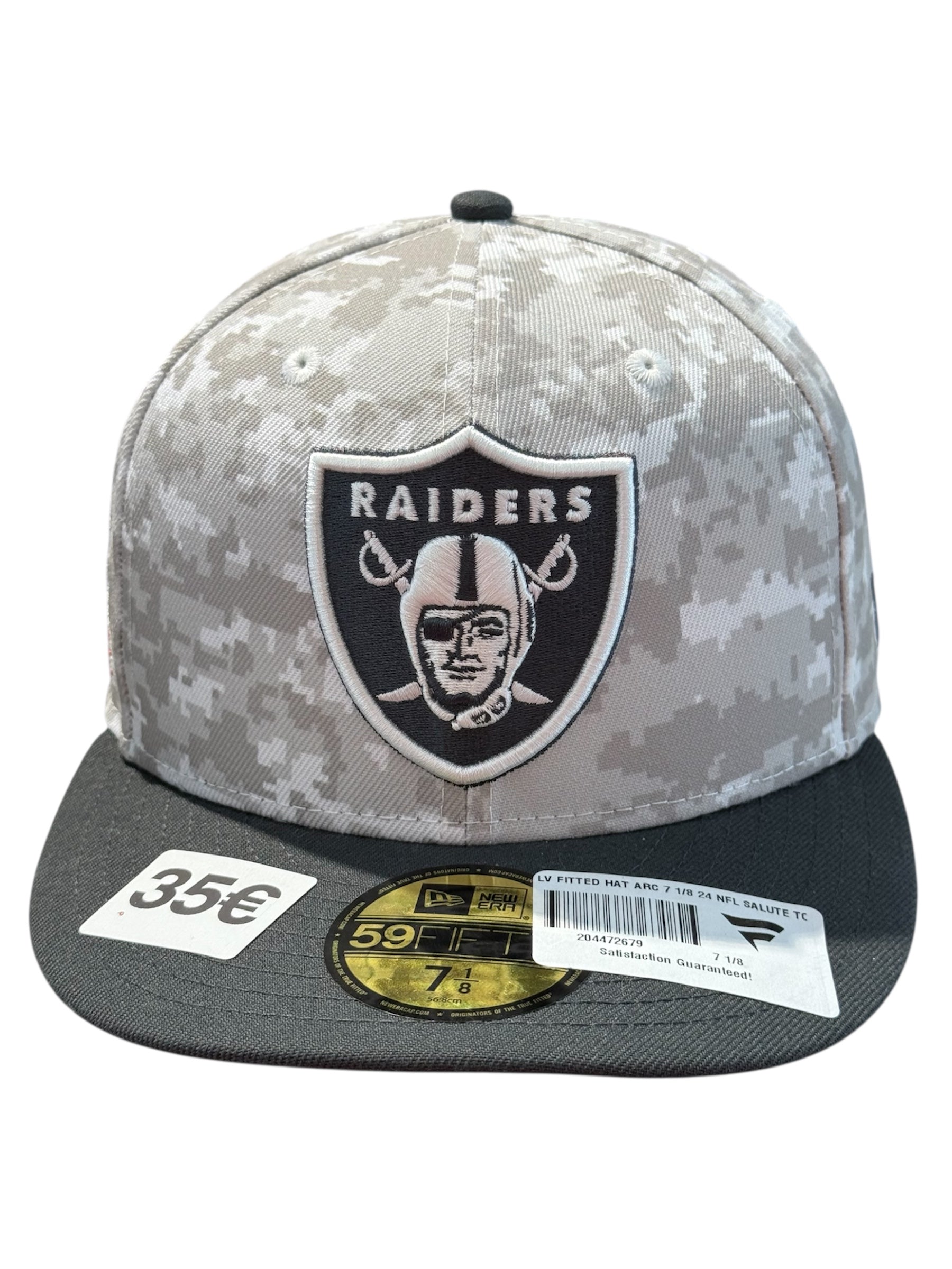 New Era Used Orlando Raiders Fitted Cap Camo - test