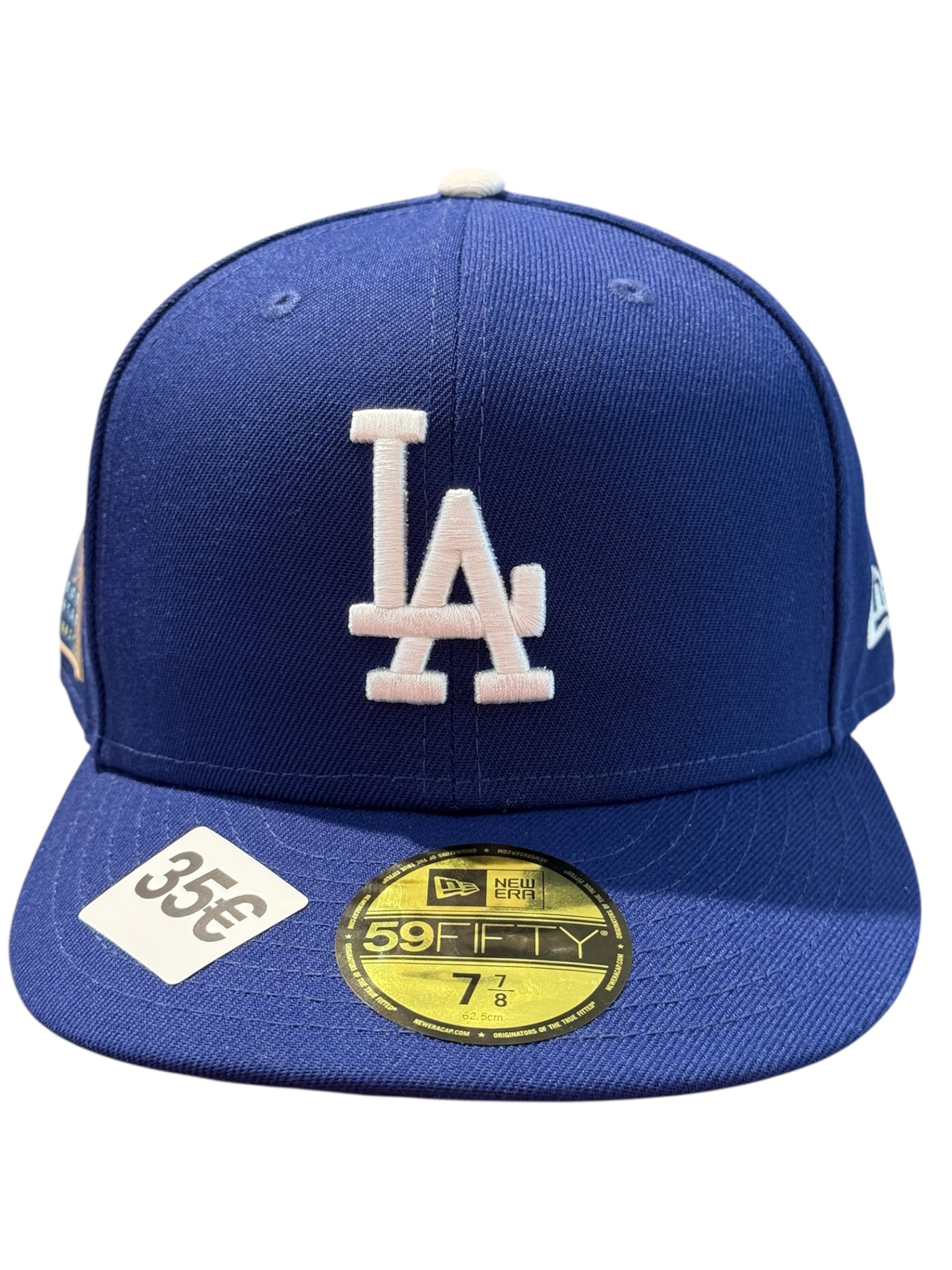 New Era Used Los Angeles Dodgers Fitted Cap Blue/Gold - test