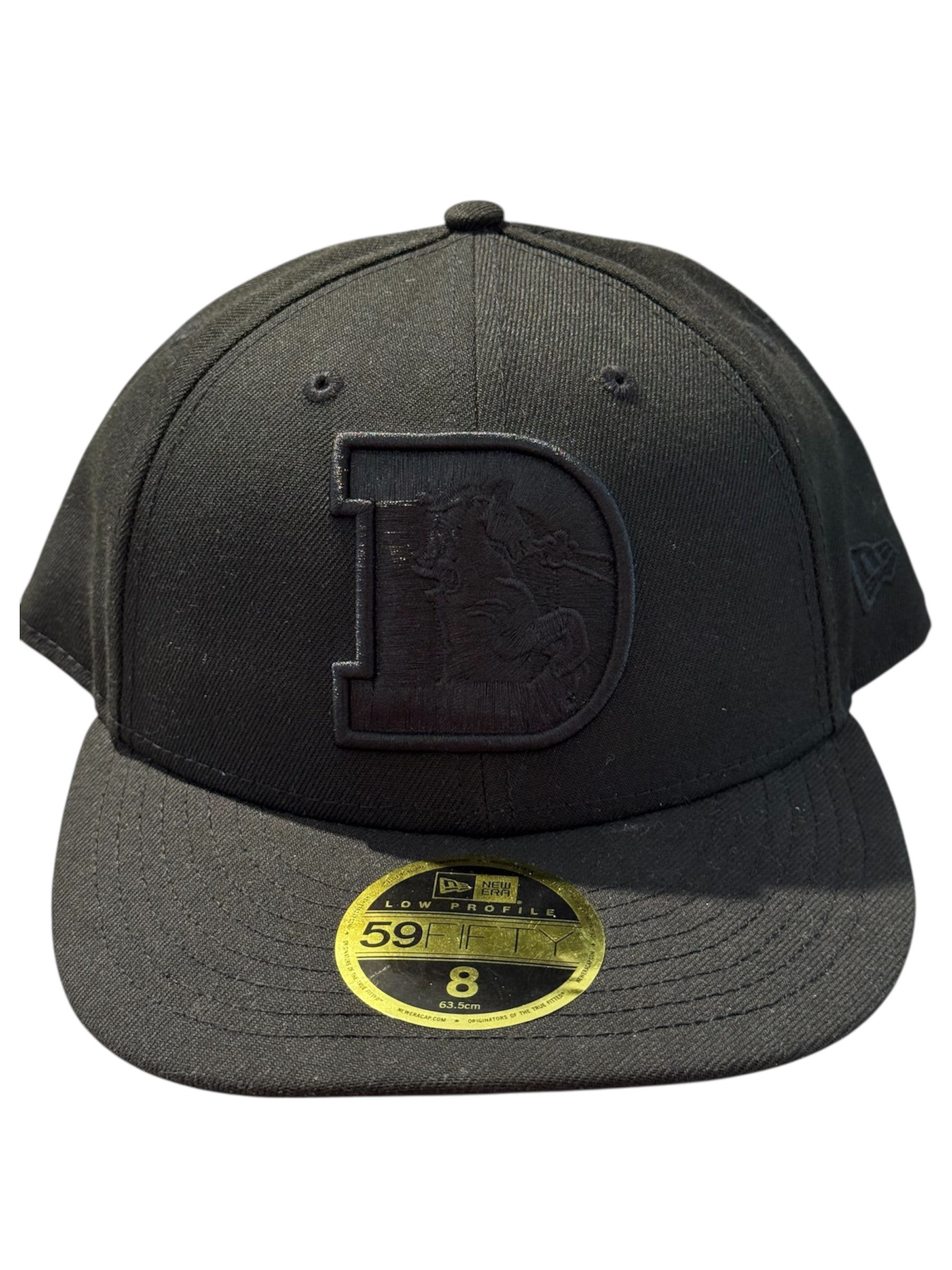 New Era Used Denver Broncos Fitted Cap Black - test