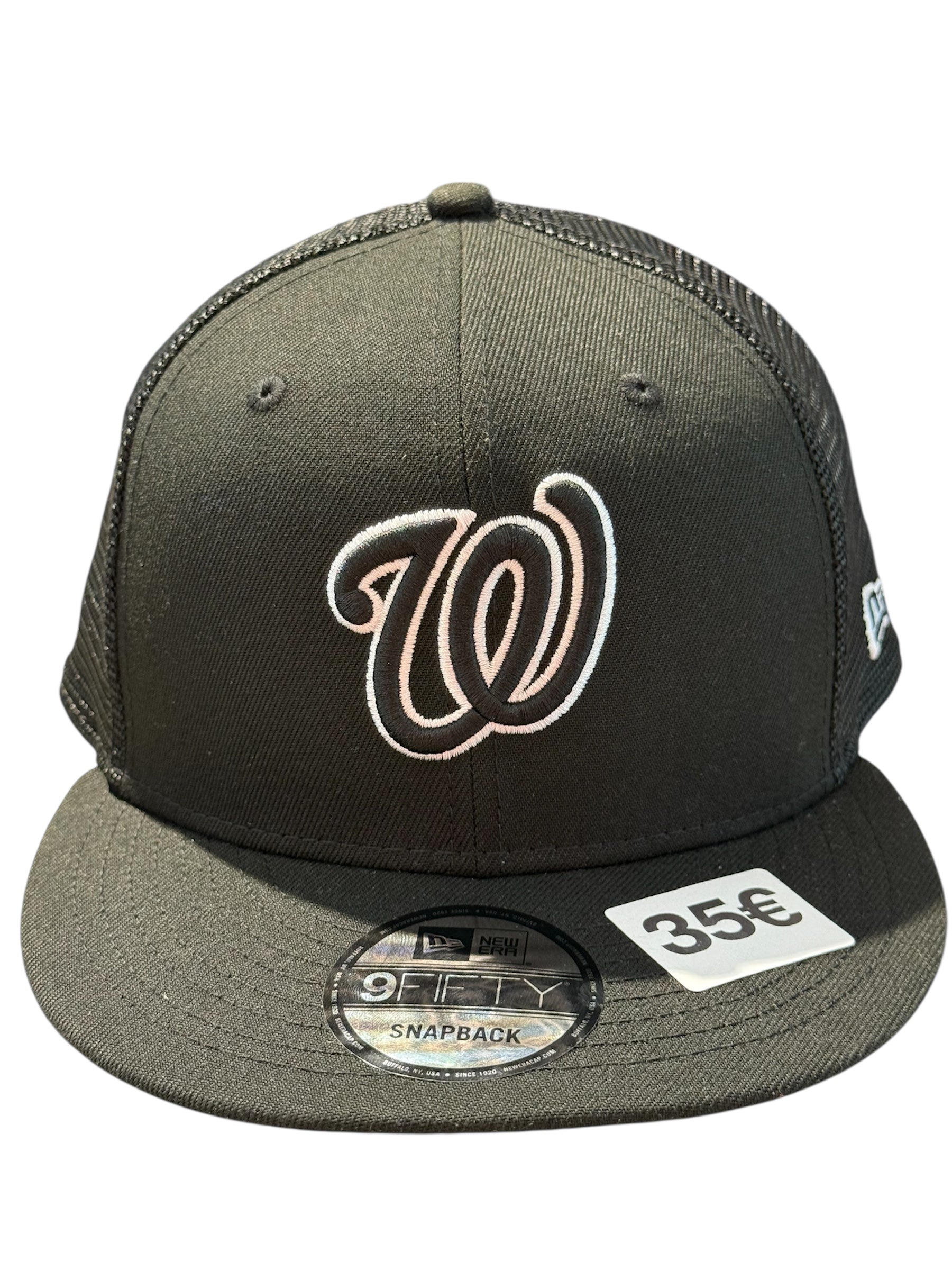New Era Used Washington Nationals Snapback Black - test
