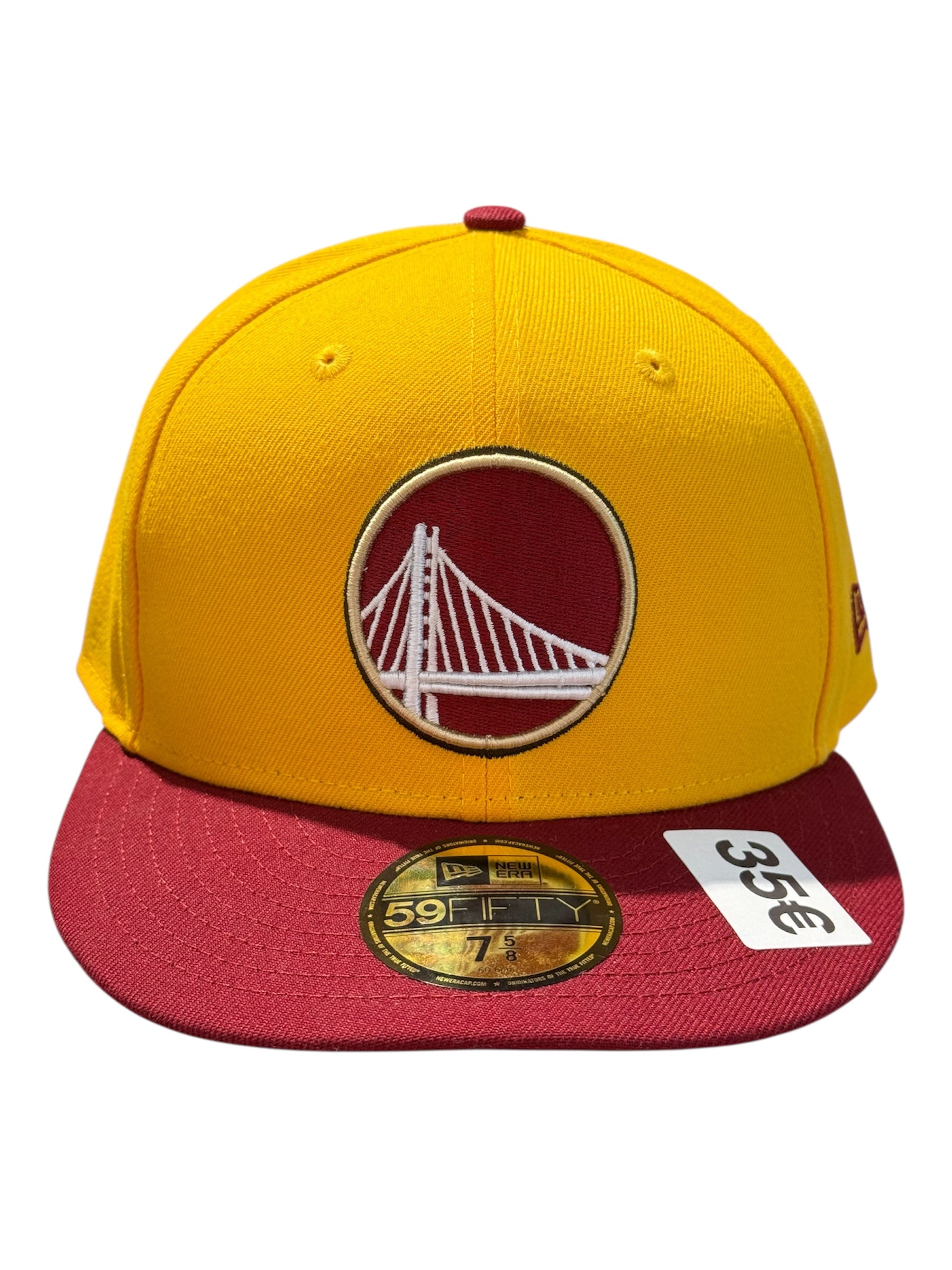 New Era Used Golden State Warriors Fitted Cap Burgundy - test