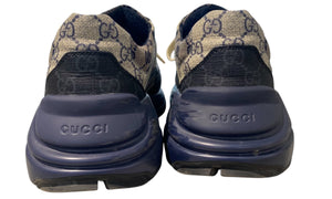 nike Used Gucci GG Monogram Rhyton GG Sneaker Beige/Blue - 614251232