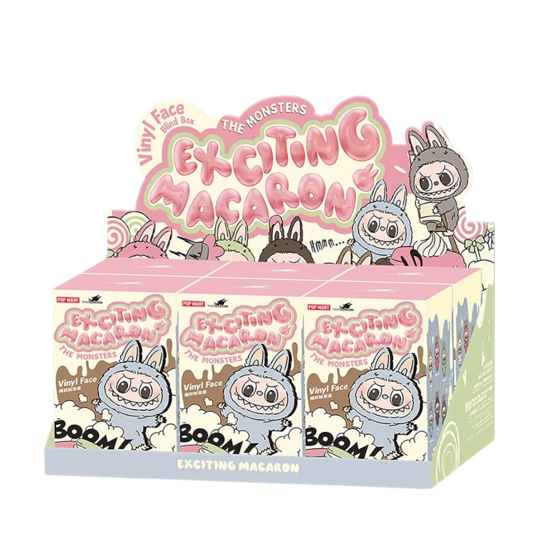 Pop Mart Labubu The Monsters Exciting Macarons Sealed Case (6 Blind Boxes)