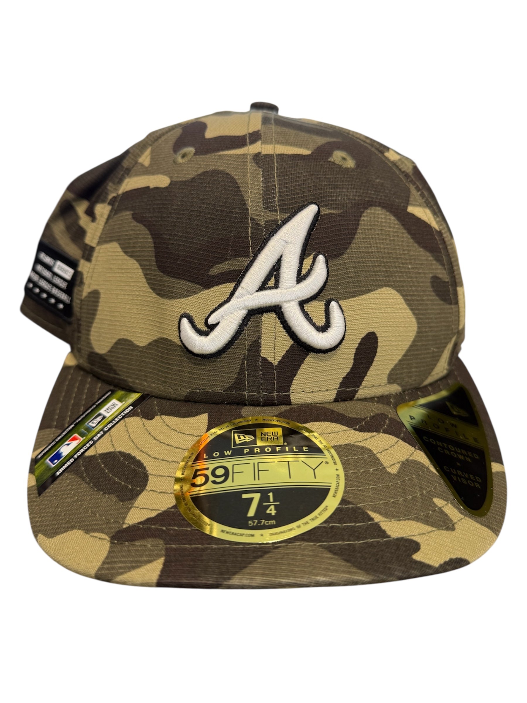 New Era Used Atlanta Braves Camo Fitted Cap - 620251124