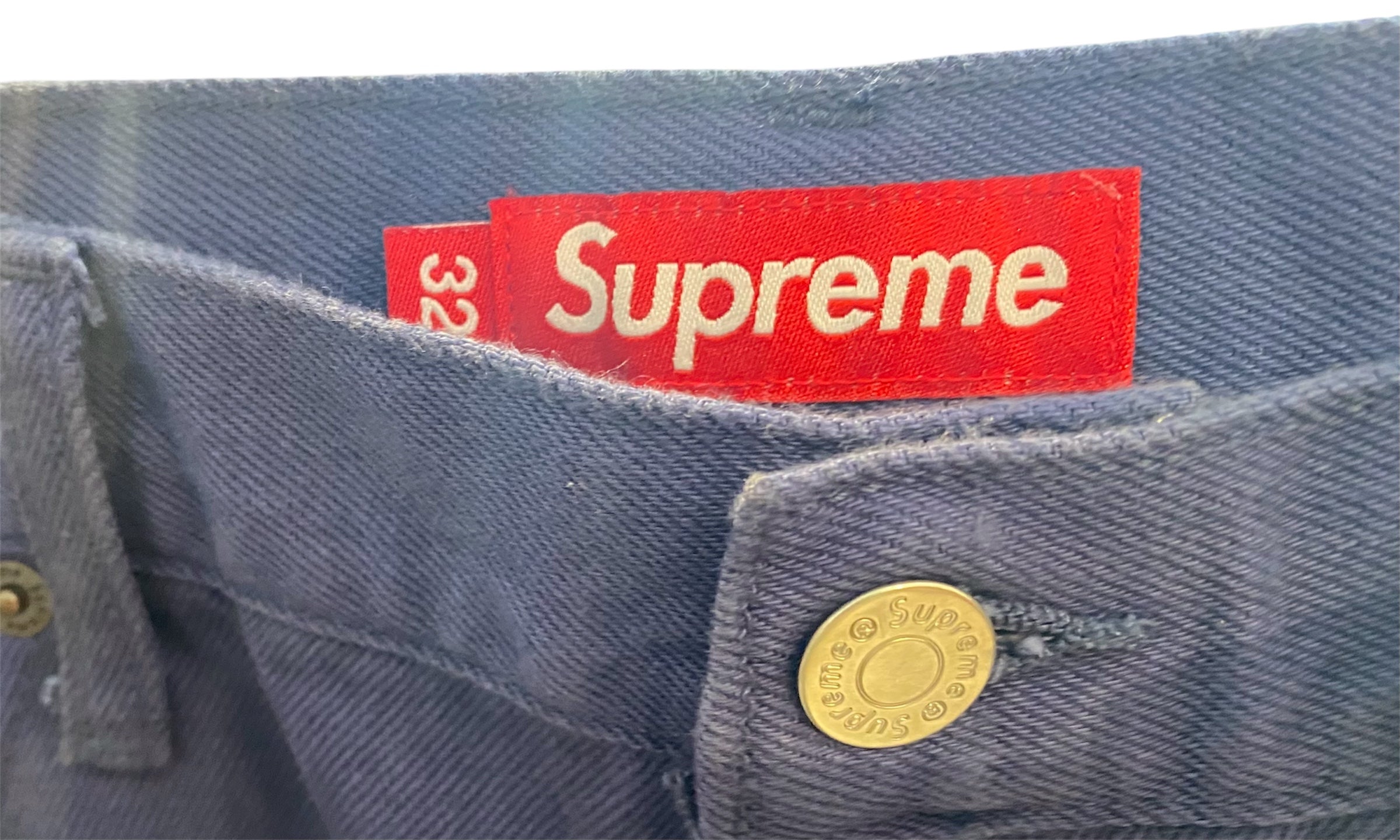 Supreme Used Supreme Baggy jeans blue - 628251657