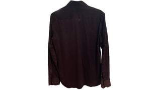Emporio Armani Used Emporio Armani maroon button up shirt - EA