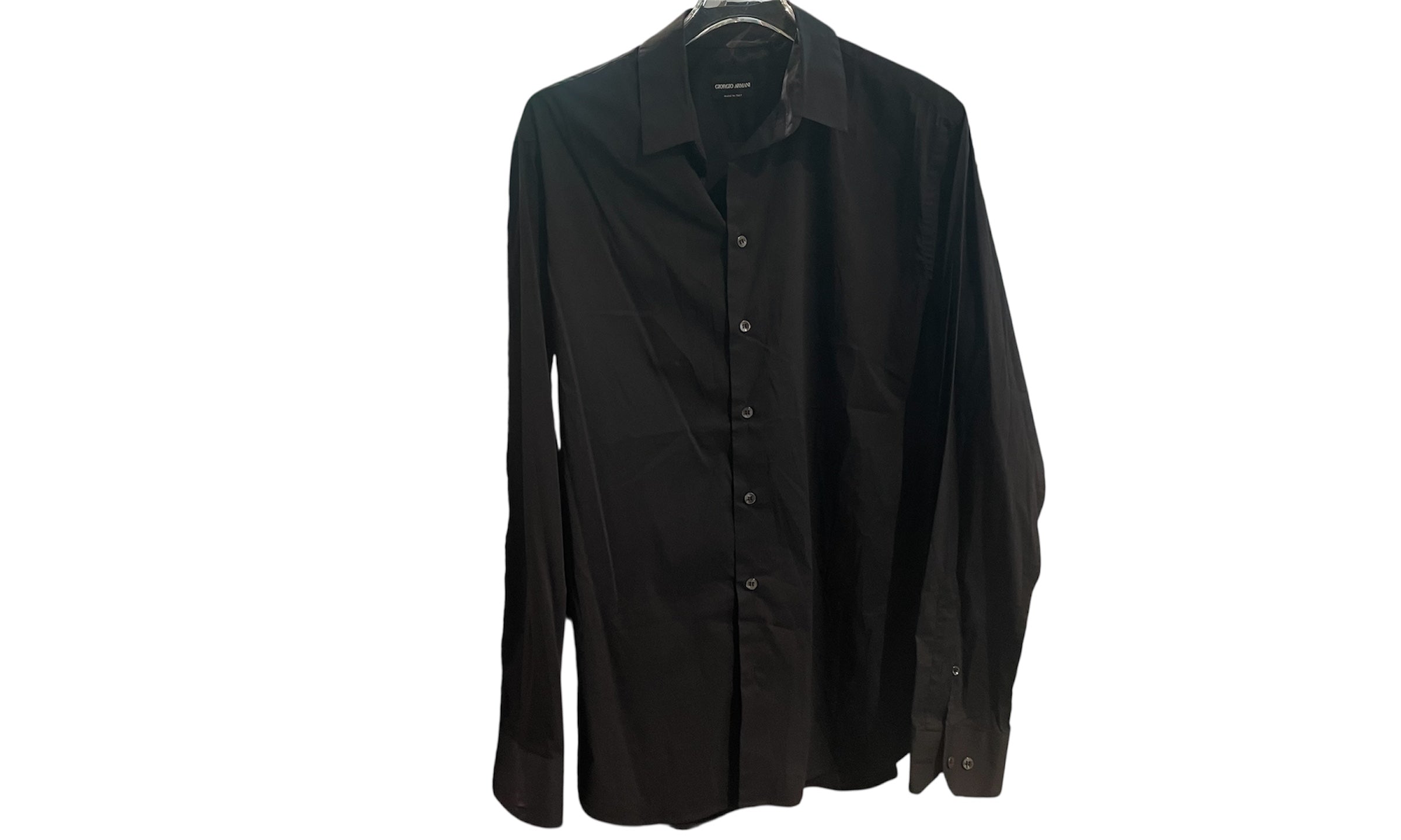 Georgia Armani Used Georgio Armani black button up shirt - GA
