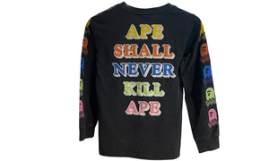 A BATHING APE Used Bape For Ladies Ape Shall Never Kill Longsleeve tee - test